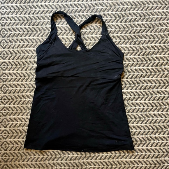 Patagonia Morning Glory black stretchy top - Picture 3 of 6